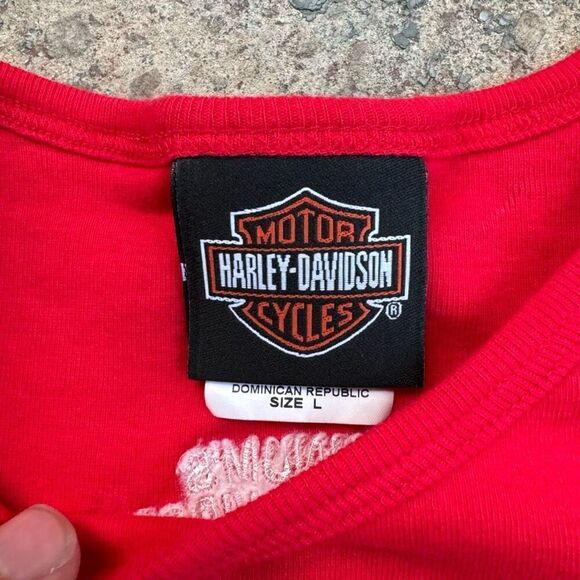 Harley Davidson Women’s Y2K Biker Shirt - Picture 2 of 4